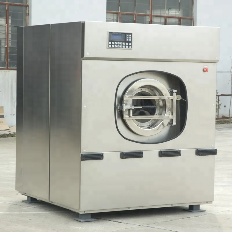 15kg automatic industrial laundry steam washer extractor commercial