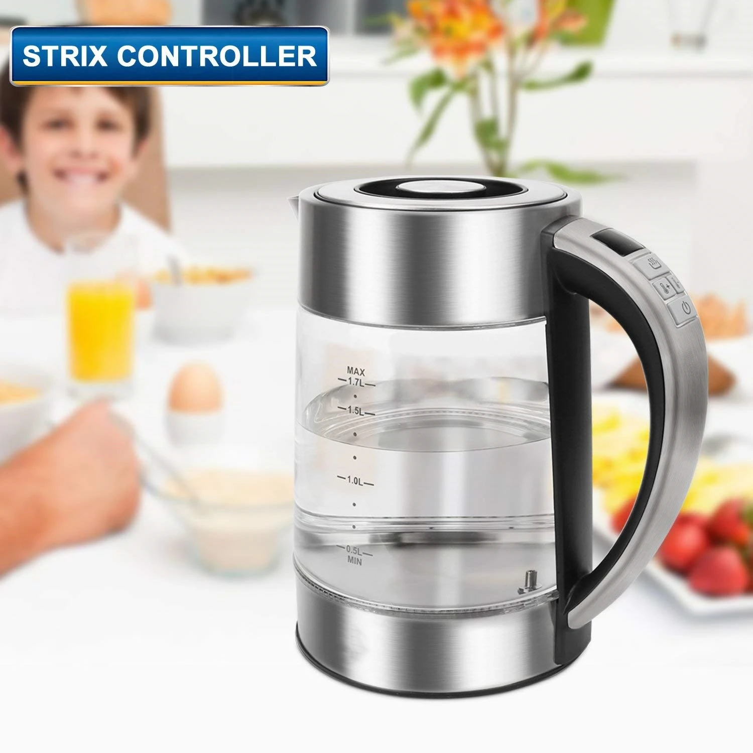 Turkish Tea Maker And Kettle 2 In 1 Double Layer 2.0l Smart Glass