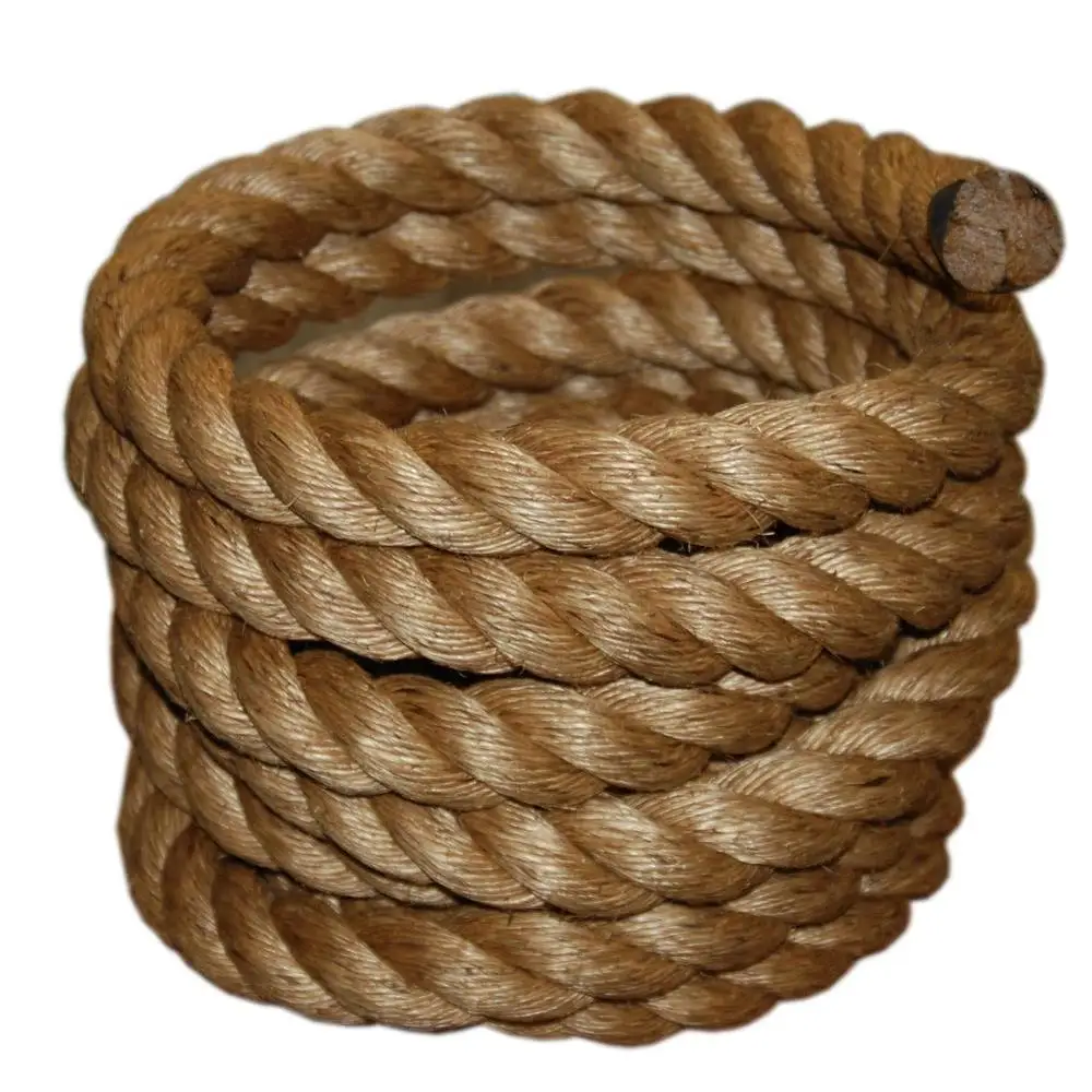 Wholesale China Manufacturers Braided 3 Strands Manila Jute Rope Hemp Rope Sisal Rope