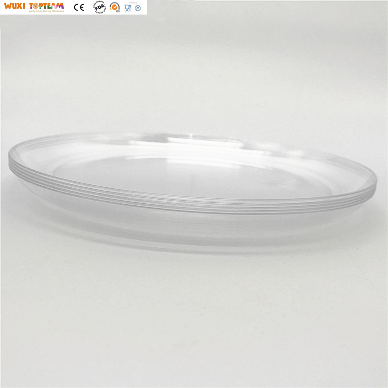 Одноразовая обеденная тарелка из прозрачного пластика, 9 дюймов