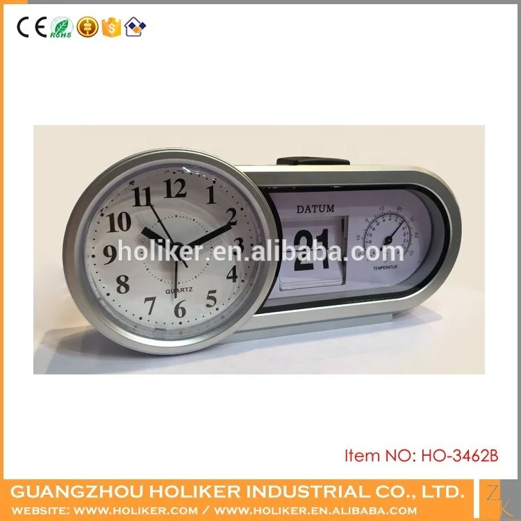 2019 Newest Flip Alarm Clocks Date and Day Flip Clock Desk Clock