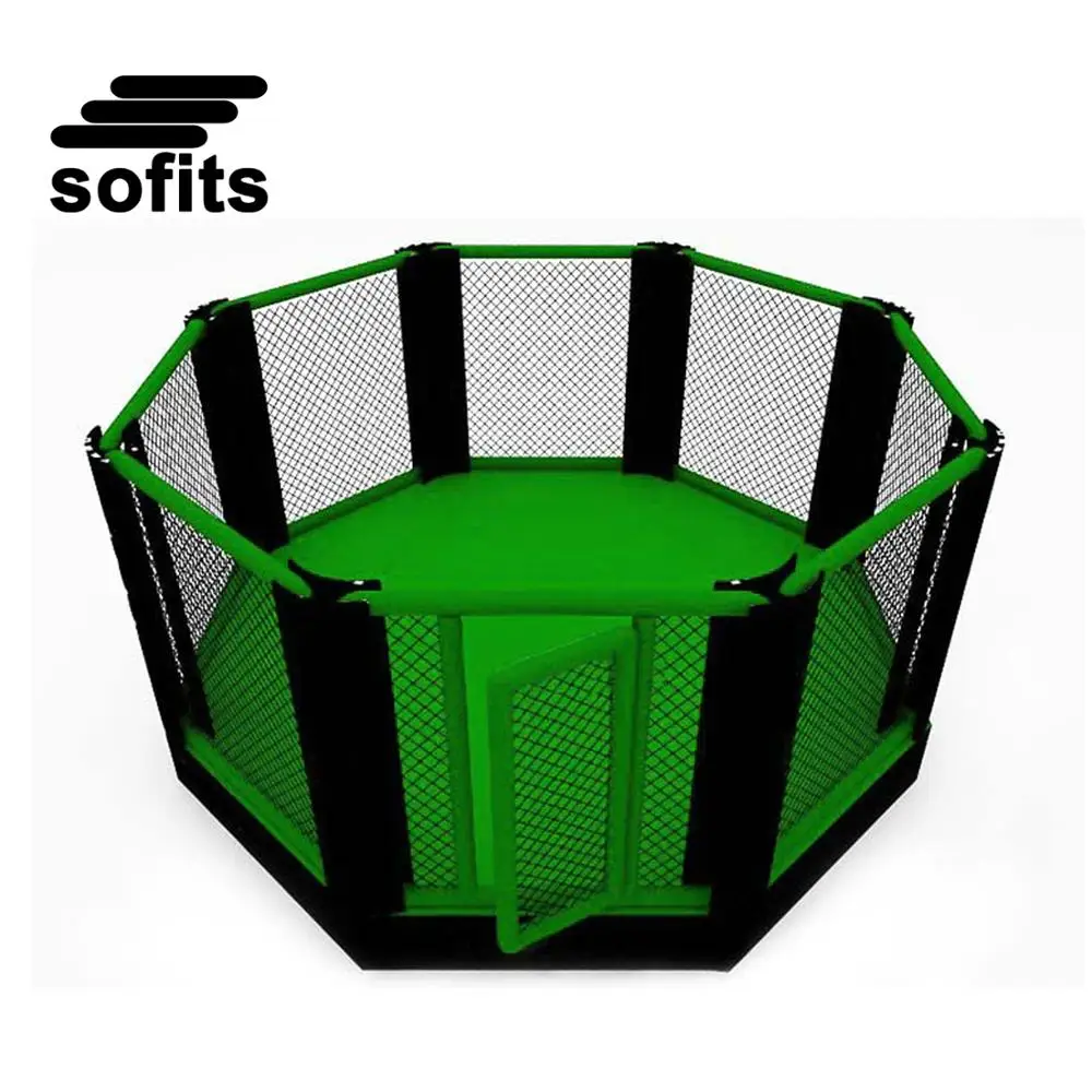 格闘技の新しいデザインのオクタゴンリング六角形プロmmaケージジム