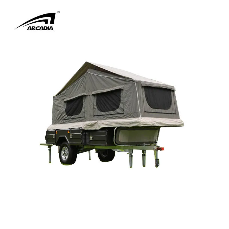 China Factory Directly Sales OEM Hard Floor Soft Floor Camper Trailer Top  Tents