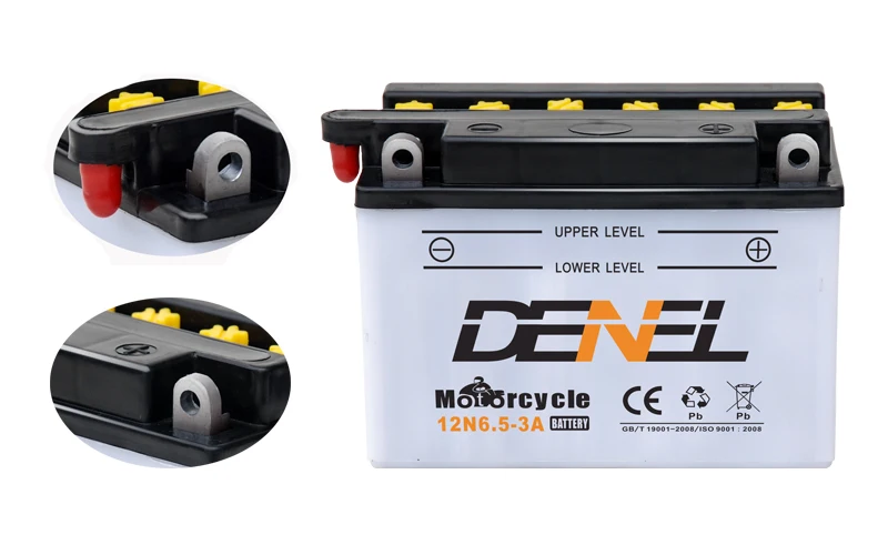Герметичный свинцово-кислотный скутер DENEL 12 В Ач батарея для мотоцикла