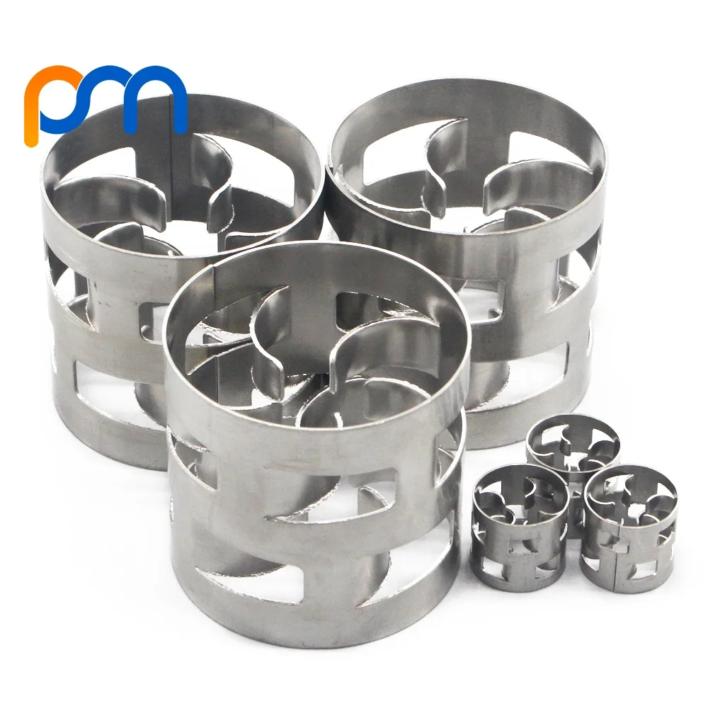 Tower Packing SS304 Stainless Steel 50mm Metal Pall Ring