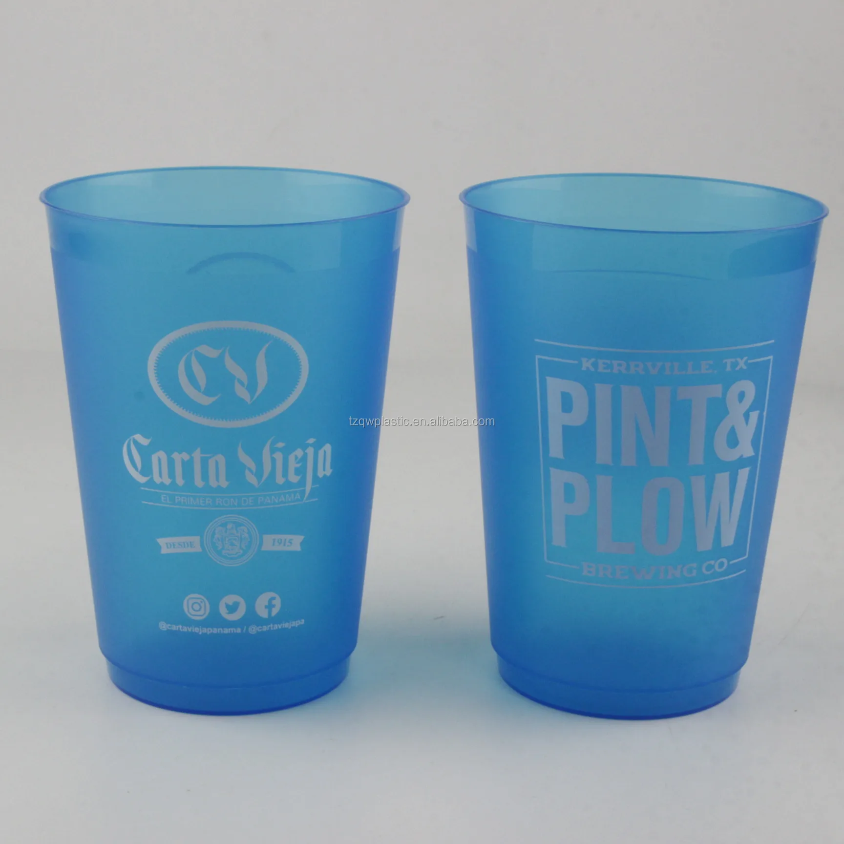 Frosting Pp Plastic Cup Drinking Cup 400ml