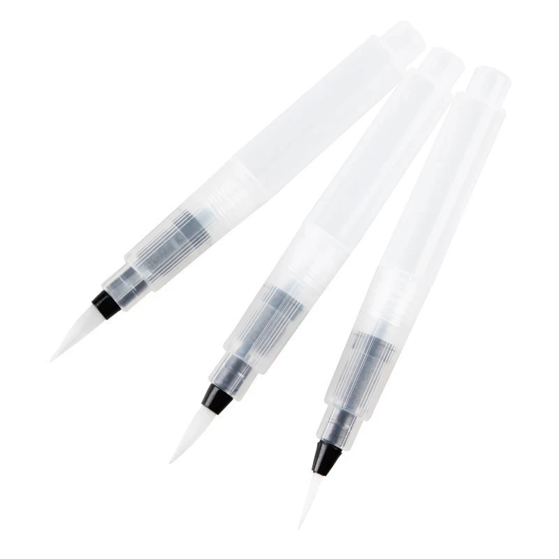 
 Миниатюрная кисть для акварели, ручка, кисть для акварели с многоразовым резервуаром, разные наконечники кистей  