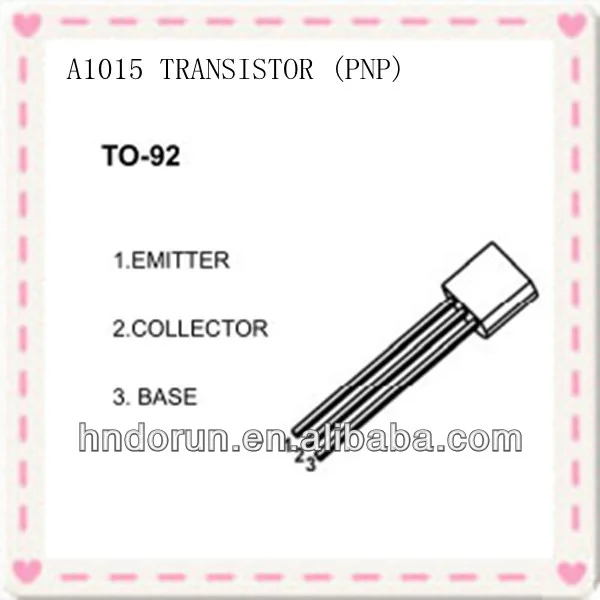 5Pcs A1015 A-1015 Transistor Bipolaire Pnp Polyvalent TO-92 ab