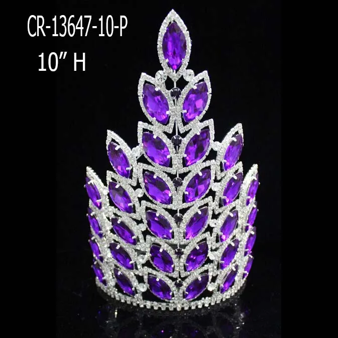 Red Large Crown Tall 8 Inch Pageant for Queen