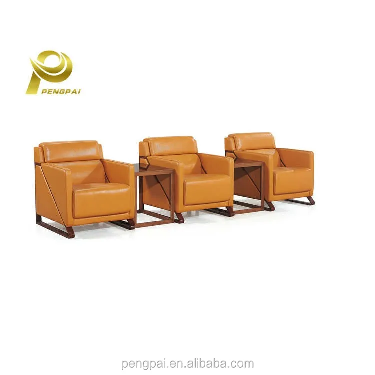 
PENGPAI азиатская модель руководителя Роскошный итальянский античный дизайн chesterfield гостиная офисный диван современный 