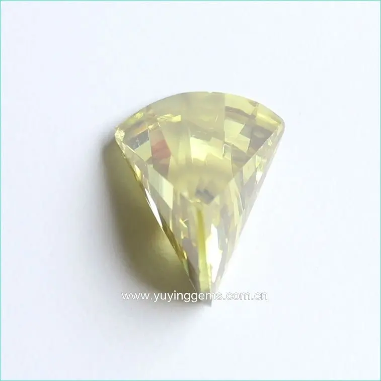 ライトイエローアックスシェイプキュービックジルコニアジェムストーン Buy 弾丸形の宝石 すべての形状黄色の宝石 斧形の宝石 Product On Alibaba Com