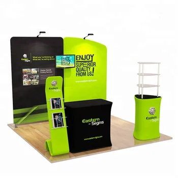 Hot sale 10ft portable trade show standard exhibition booth 3x3 display