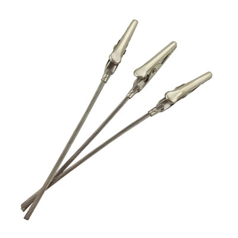 Лидер продаж, металлический держатель для карт из нержавеющей стали, зажимы типа «крокодил»