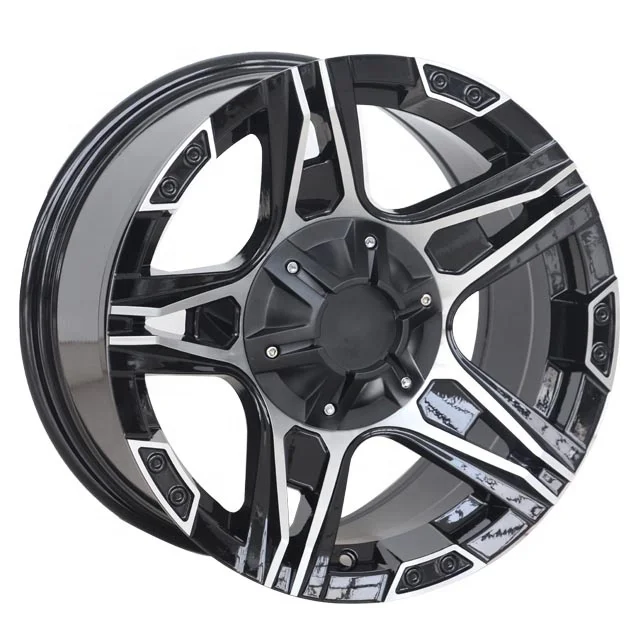 中国サポート20インチpcd 135 BLACKフライスリベット5 6穴車のホイール 