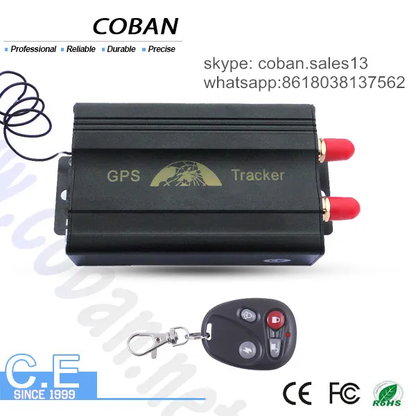 Gsm Gps tracker Tk103 Custom Firmware With google Maps on Android IOS APP Gps Vehicle tracker