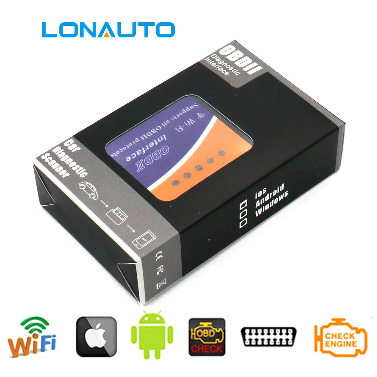 Adattatore OBD2 ELM327 WiFi - Scanner Auto Per Android E IOS, Lettura Dati E Cancellazione Errori
