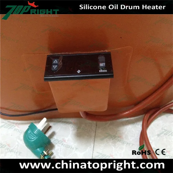 2000 Вт галлонов силиконовой резины нефть барабан нагревателя с цифровым контроллером
