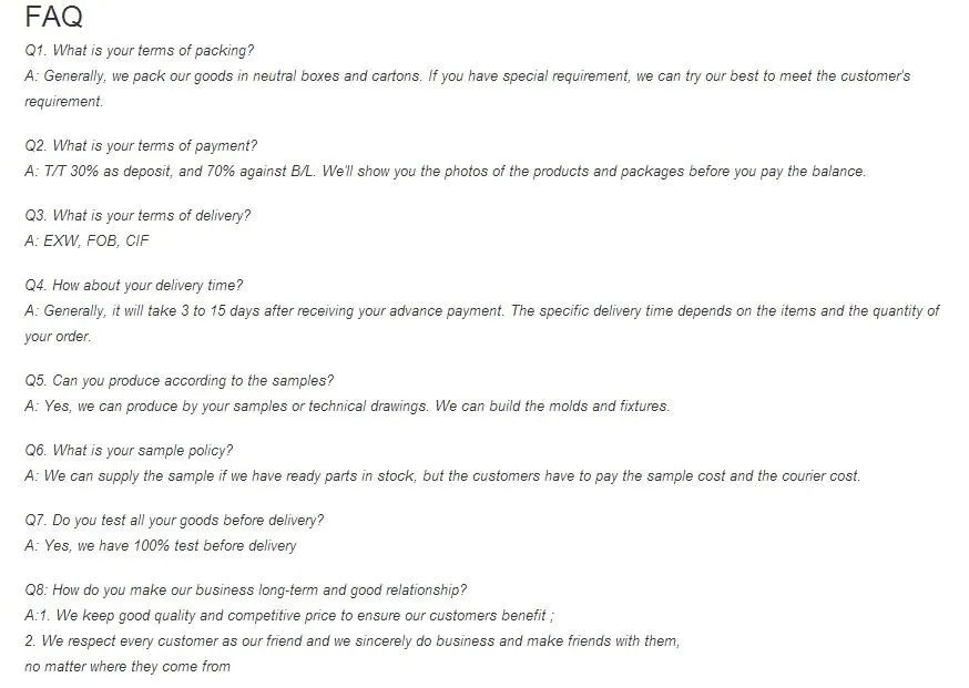 FAQ