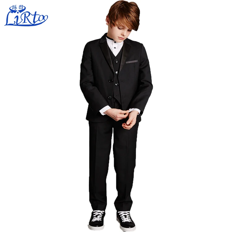 boy black suit design