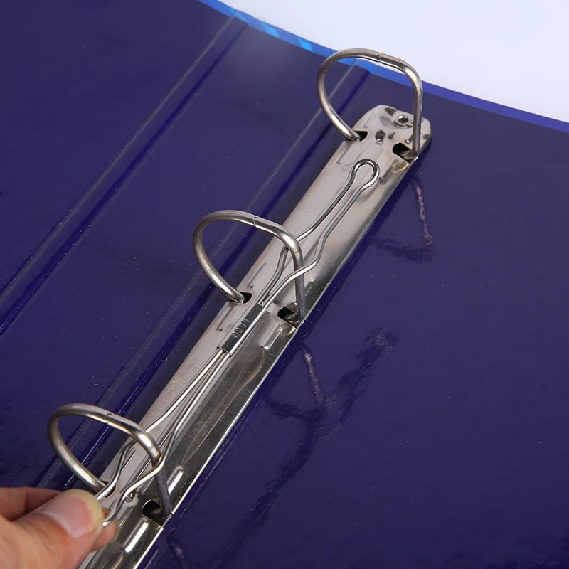 
 Бесплатный дизайн надежный поставщик A4 металлическая синяя папка с 3 кольцами  