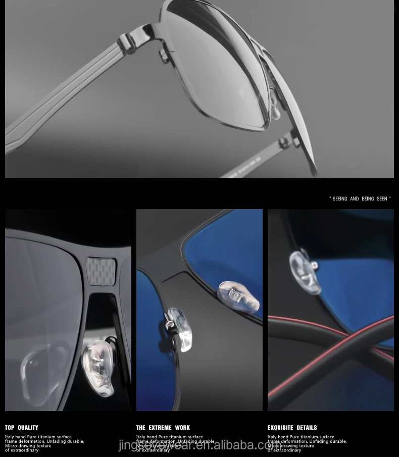 China Custom 2024 Titanium Sunglass Men Polarized Sunglasses