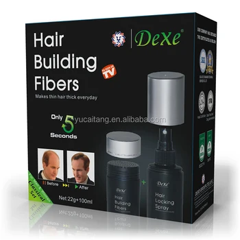 Dexe hair building fiber of popular hair make up black hair fibres