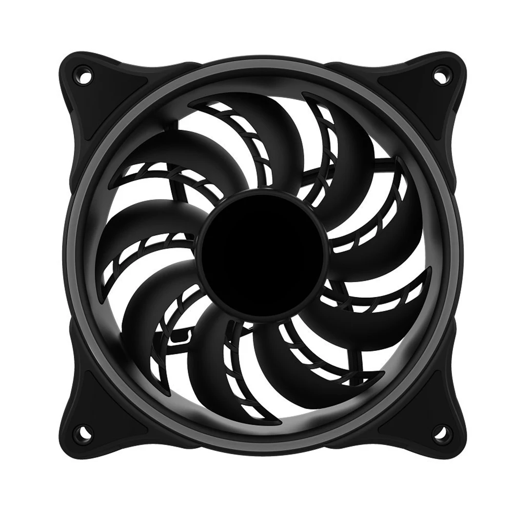 
Работающего на постоянном токе 12 В в RGB охладитель Вентиляторы led 120 Вентилятор охлаждения 120 мм для компьютера ПК чехол 