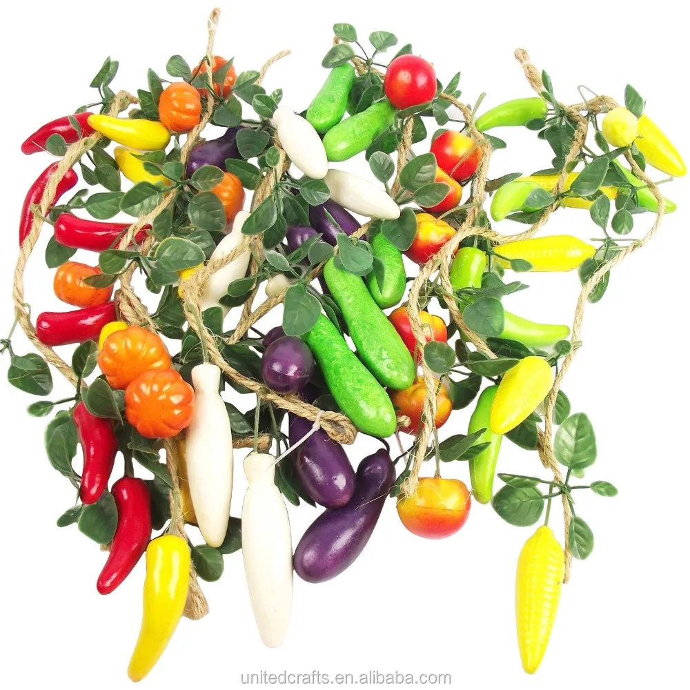 10x Assorted Hanging Artificial Fake Fruit Garlands Wholesale Job Lot