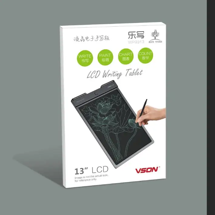 Black Color LCD Writing Tablet 13 Wireless Writing Tablet Writing Pen Tablet WP9313