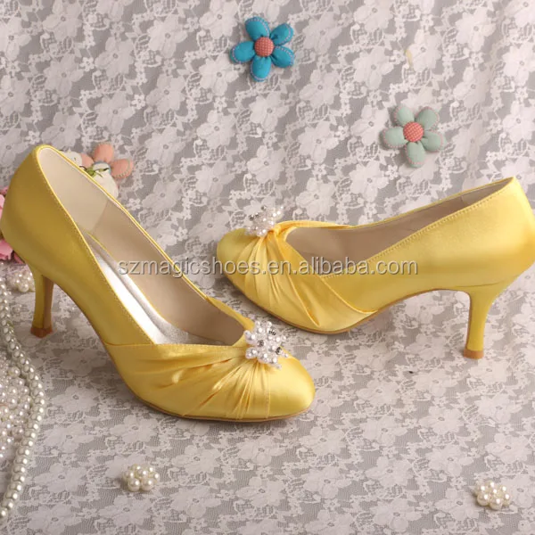 2021 Women 7cm 9.5cm High Heels Yellow Sandals Lady Leather Stripper  Slingback Sandles Wedding Bridal Party Shoes Large Size 43