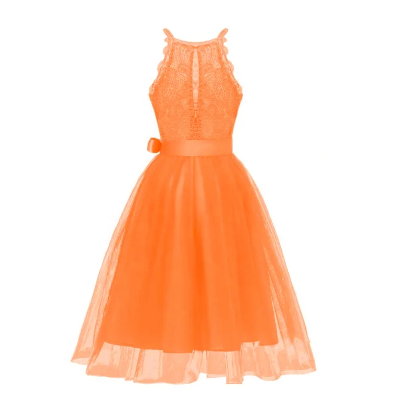 Alibaba.com: Chengjun CJ2019052805 Orange Bridesmaid Dress, Floor-Length,  Vintage Lace Decoration: Connect with suppliers for OEM service and custom  size options.