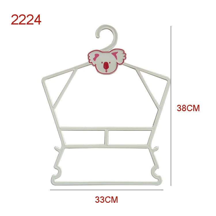 Thin Flat Plastic Body Shape Hanger for Kids Clothes - China