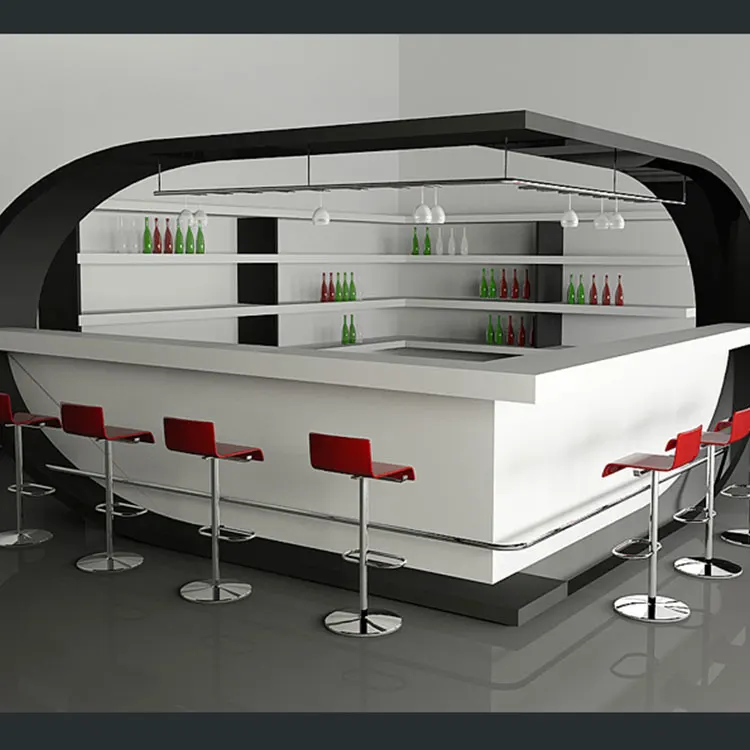 Comercial Design半透明バーカウンターバー家具ナイトクラブ用