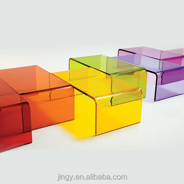 Заводской новый красочный ПММА плексиглас акриловый табурет для ванной комнаты отеля дома