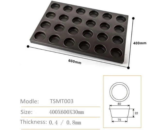 0.6 mm Thickness 400X600X30mm Aluminium Commercial Baking Sheet