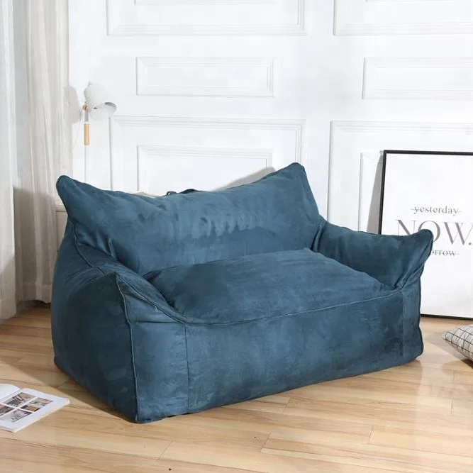 Visi Block Color Bean Bag Armchair Large Beanbag Long Sofa Lazy Chair Bag