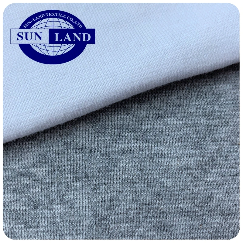 
Трикотажная серая хлопчатобумажная ткань в рубчик 1x1 из спандекса для спортивной одежды, футболки, женское платье, детская одежда для сна 
