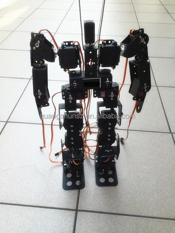 17DOF Biped Humanoid Robot Kit – Servo Brackets & Ball Bearings – Educational DIY Robotics