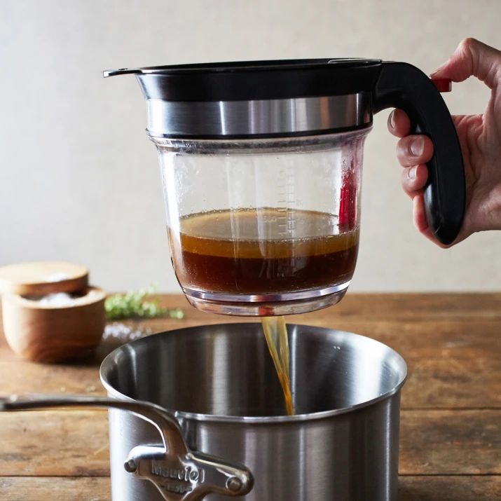Newinhome 4 Cups Gravy Fat Separator Plastic Cooking Gravy Food Oil Dispenser Fat Strainer image 14