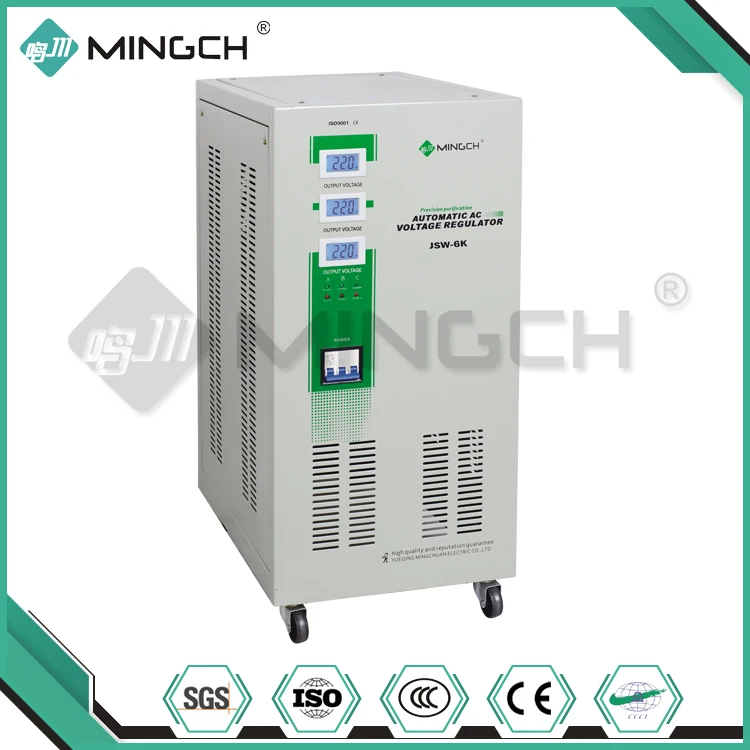 MINGCH 50Kva 3 Phase Fully Automatic AC Industrial Accuracy Voltage Stabilizers