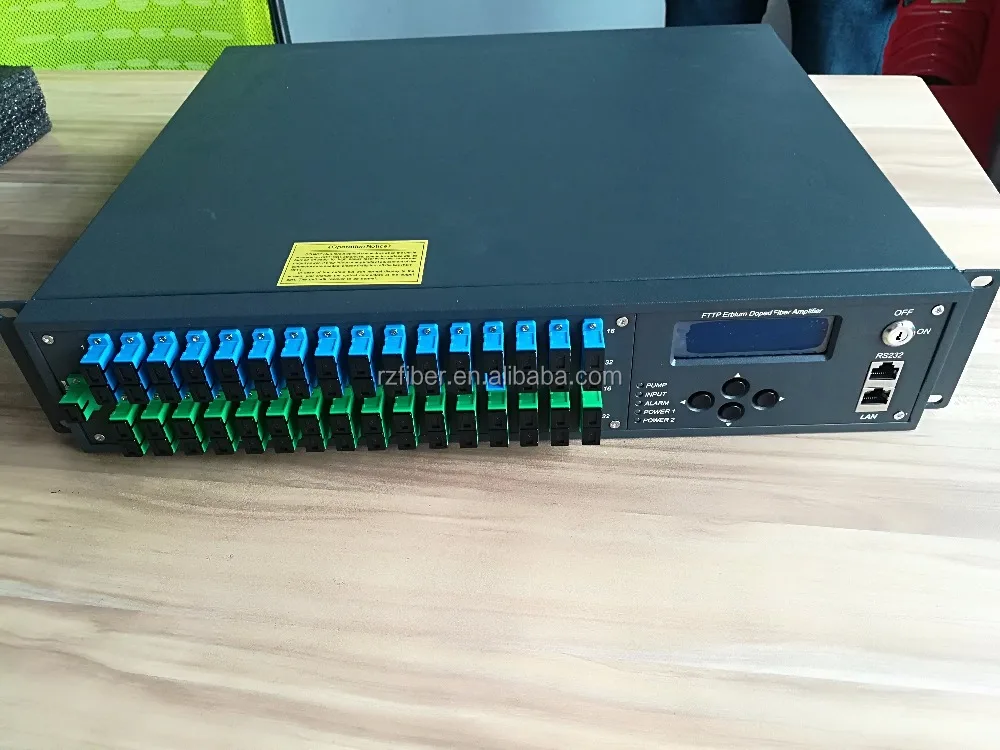 OLT PON CATV Combiner WDM EDFA High Power 1550 nm EDFA 32 ports optical amplifier price