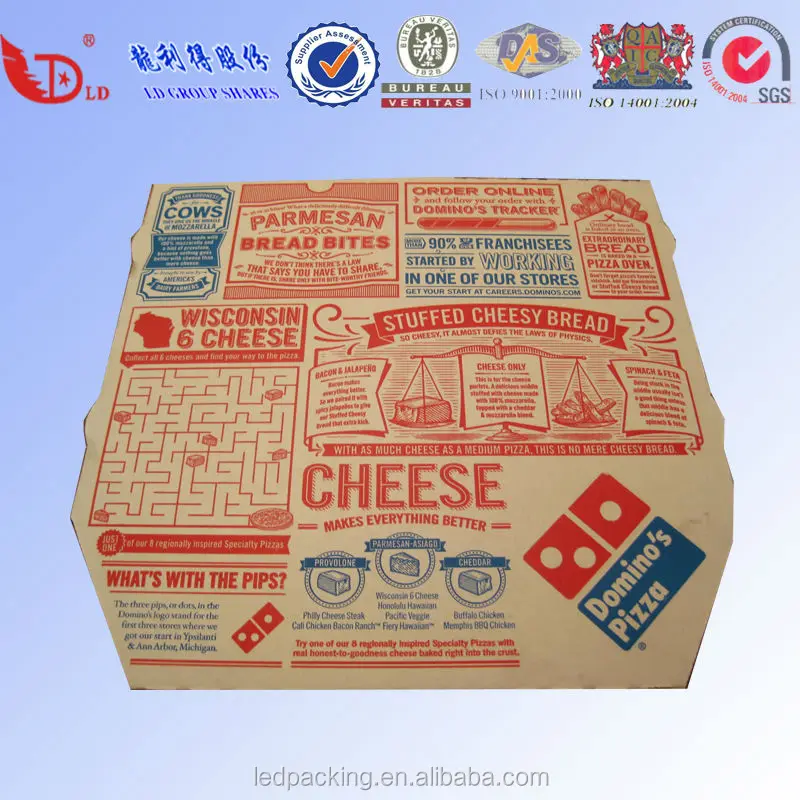 Fabriek Prijs Domino 's Pizza Box Buy Domino's Pizza Doos,Papier Domino's Pizza Doos,Kleur Print Domino's Pizza Box on Alibaba.com