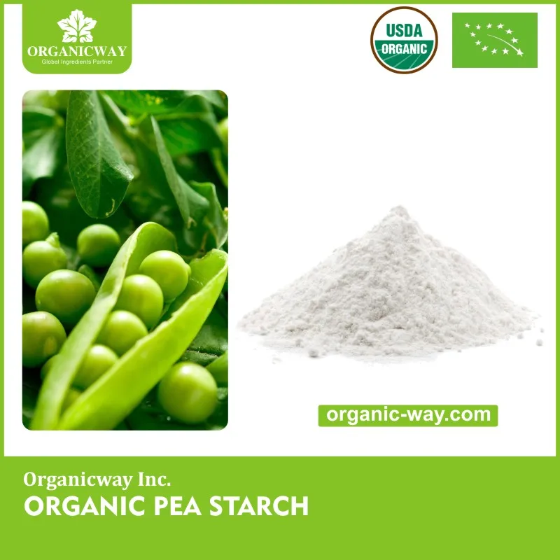 High-quality USDA Certified Food Grade Organic Pea Starch Powder Kosher HACCP Bag BRC GMP NOP Ifs
