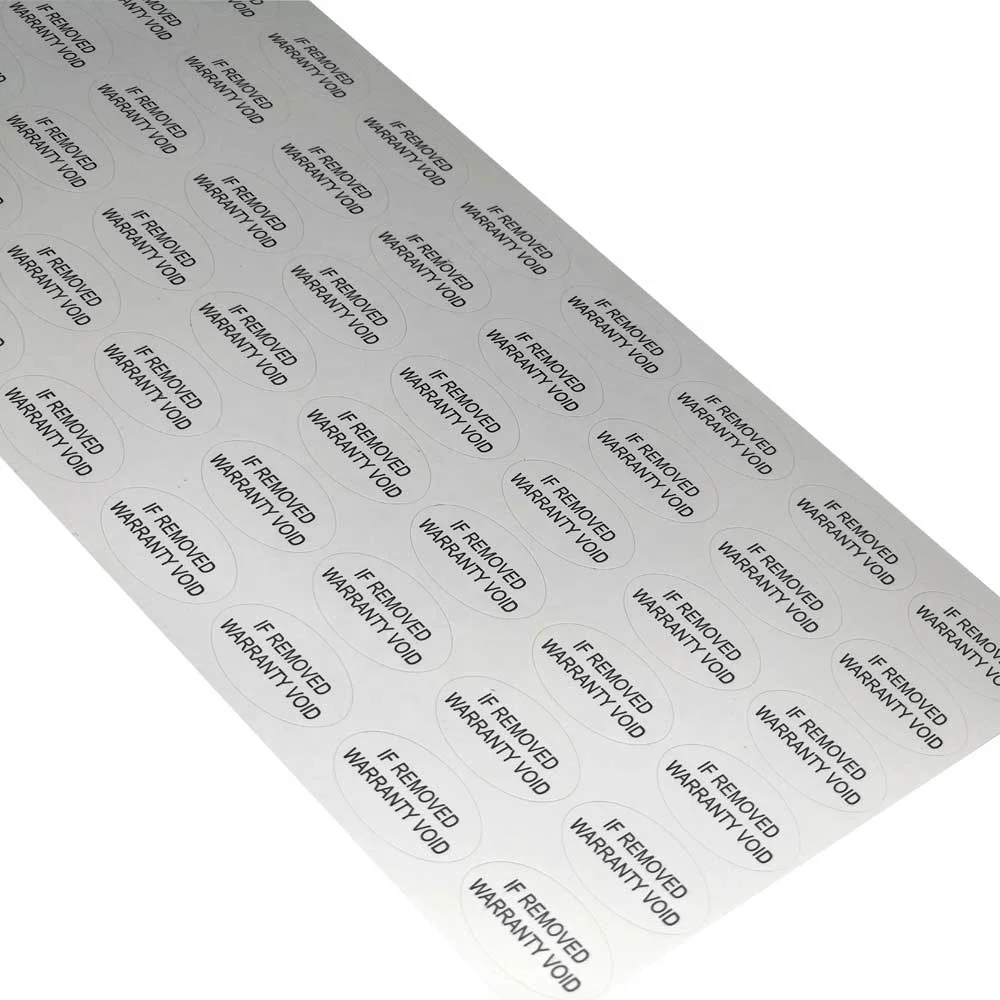 Custom Void Fragile Sticker Do Not Accept if Seal Is Broken Sticker Warranty Sticker Void if Tampered