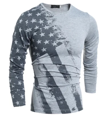 american flag printed t shirt