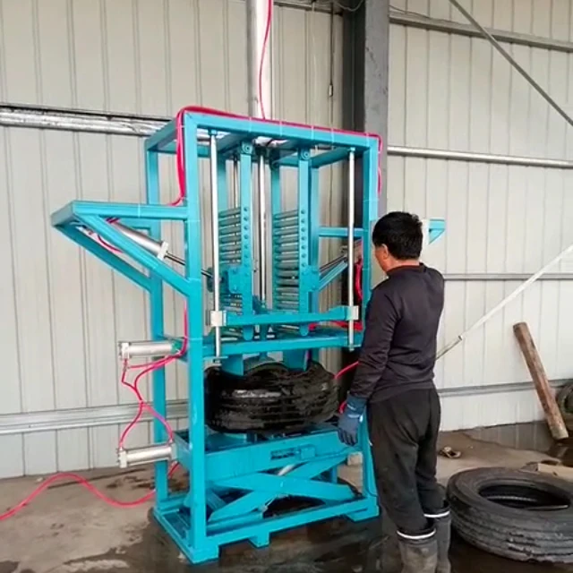 Small Business Idea with Low Cost for Tire Tripling Machine to Pack Tires Into One
