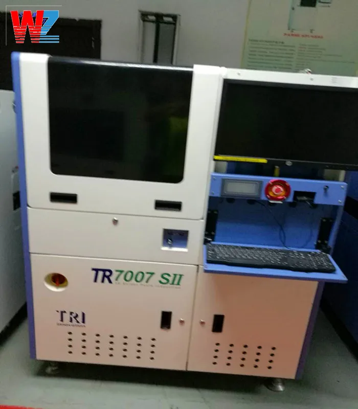 Smt Automatic Online 3d Solder Paste Inspection Machine Tri Tr7007 Sii