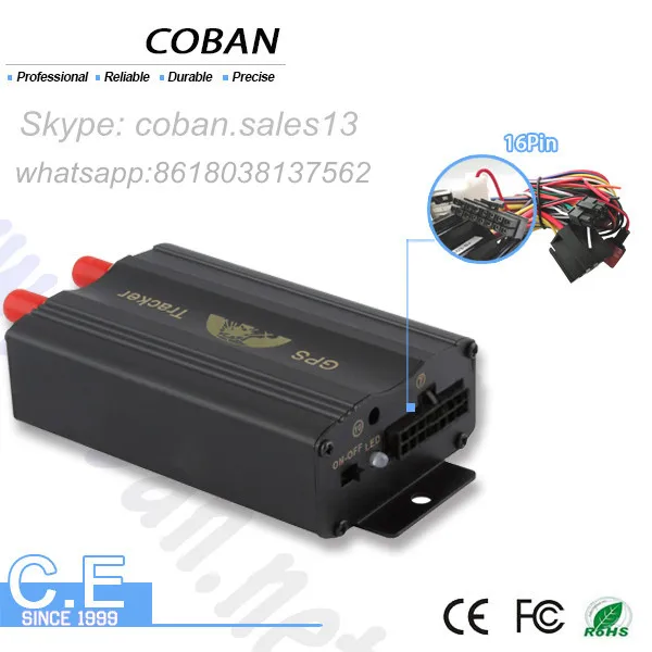 Gsm Gps tracker Tk103 Custom Firmware With google Maps on Android IOS APP Gps Vehicle tracker