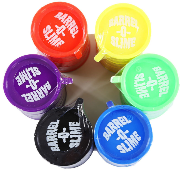 
Оптовая продажа, сумасшедшая детская игрушка colorfu, бочка o slime 