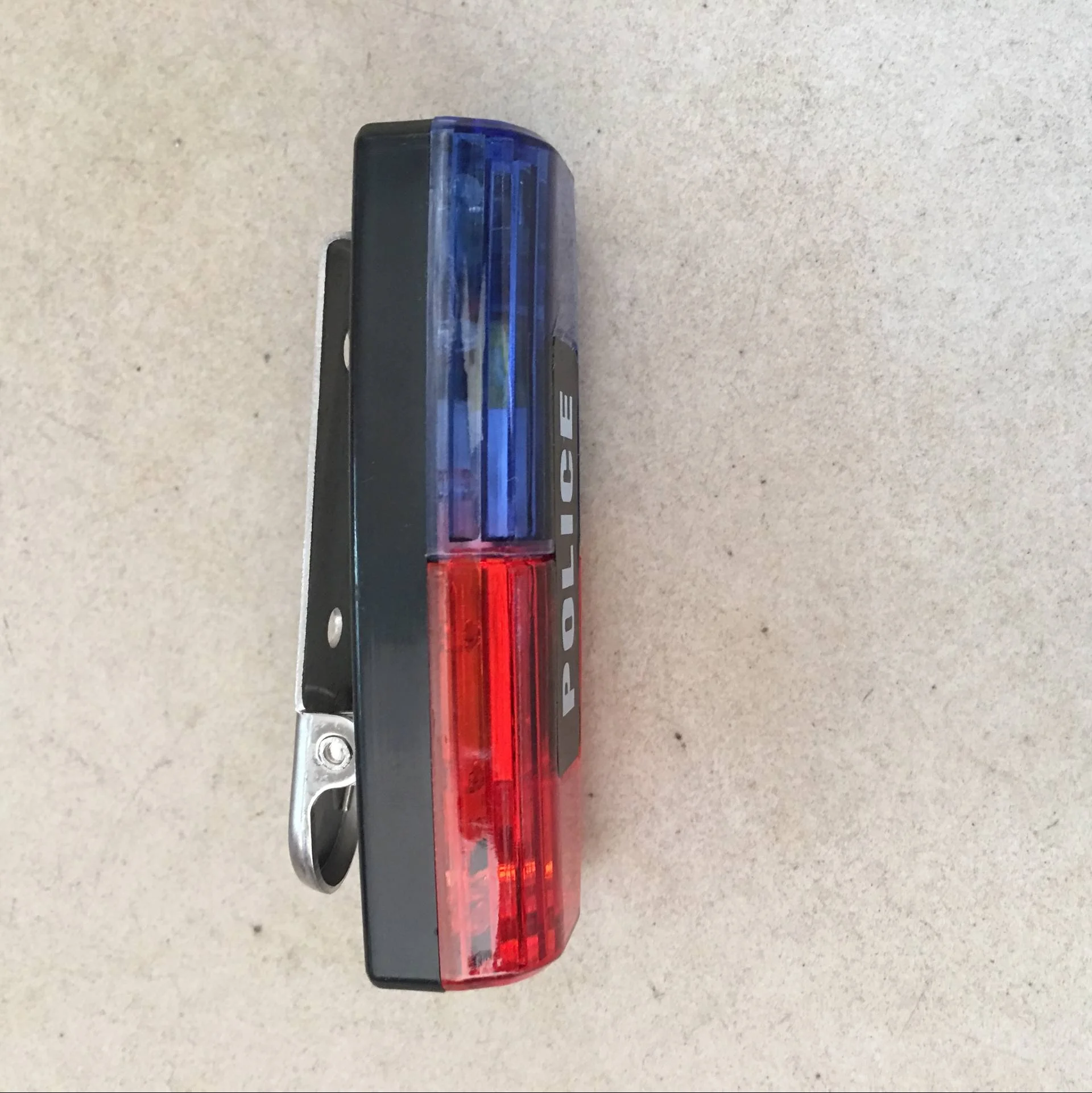 Дорожный красный синий светодиодный полицейский наплечный фонарь для перезаряжаемой батареи